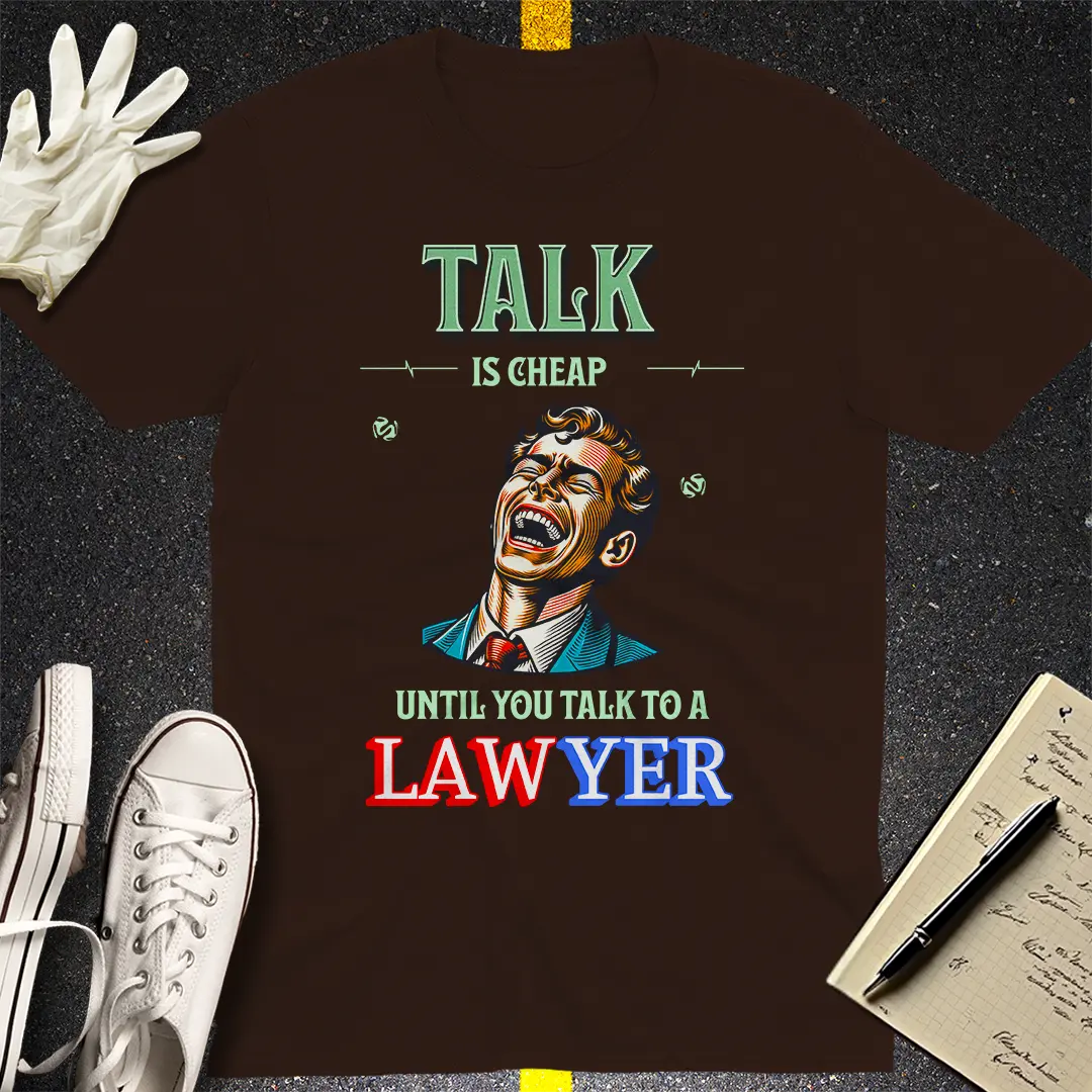 Talk is Cheap Ã¢â‚¬â€œ Lawyer Edition T-shirt
