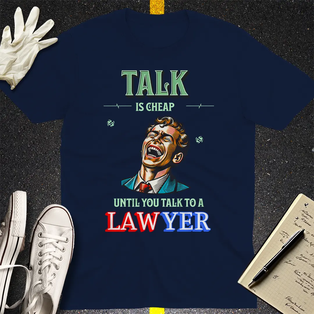 Talk is Cheap Ã¢â‚¬â€œ Lawyer Edition T-shirt