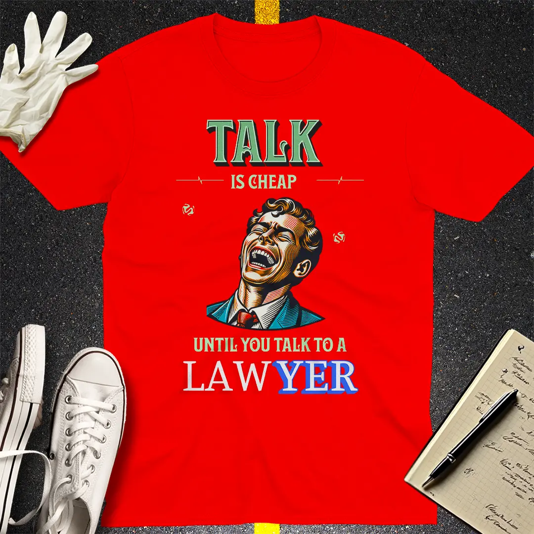Talk is Cheap Ã¢â‚¬â€œ Lawyer Edition T-shirt