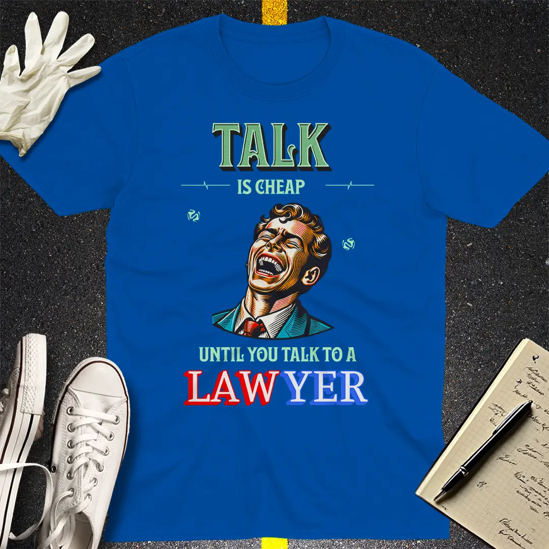 Talk is Cheap Ã¢â‚¬â€œ Lawyer Edition T-shirt