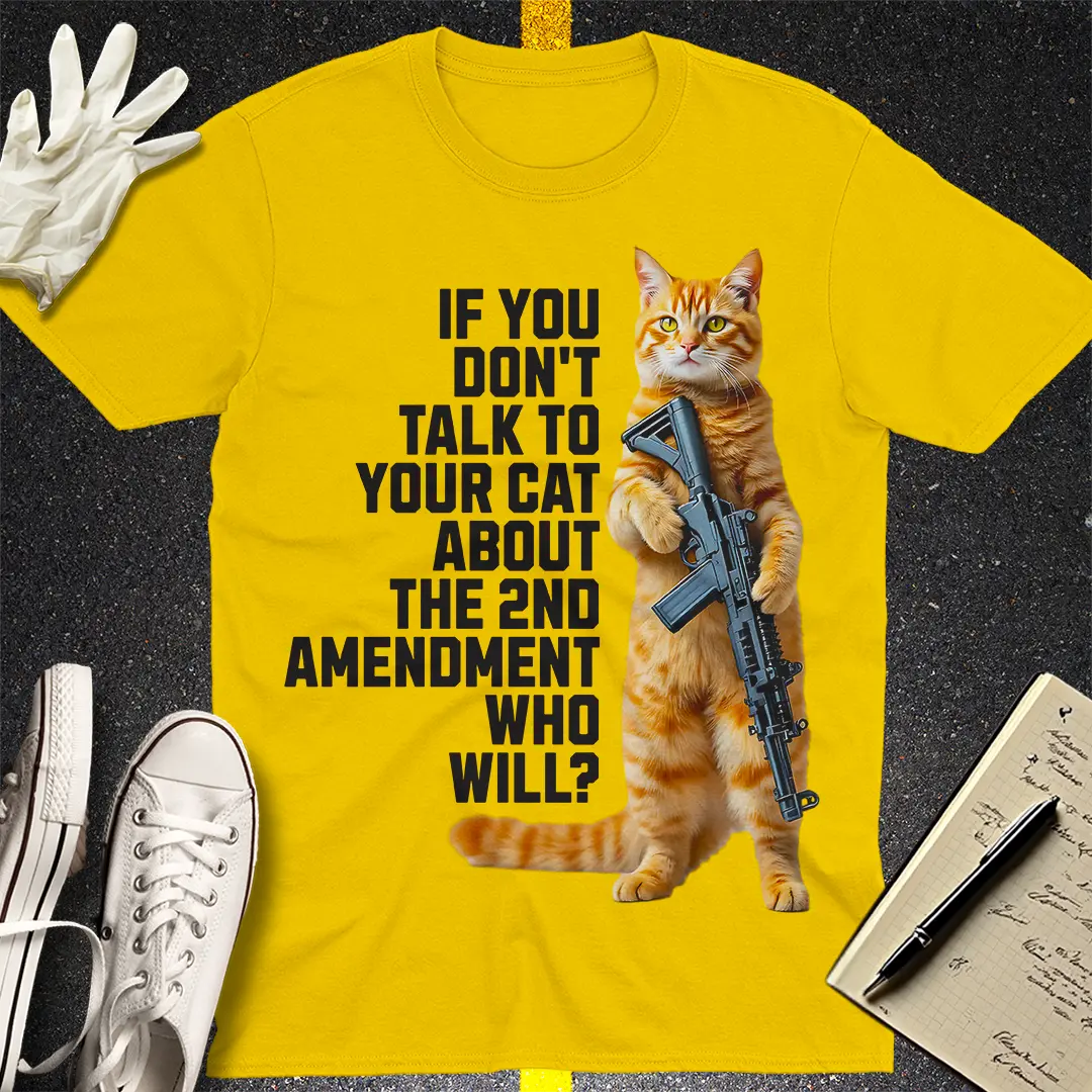 Armed & Purrpared - 2nd Amendment Cat T-shirt