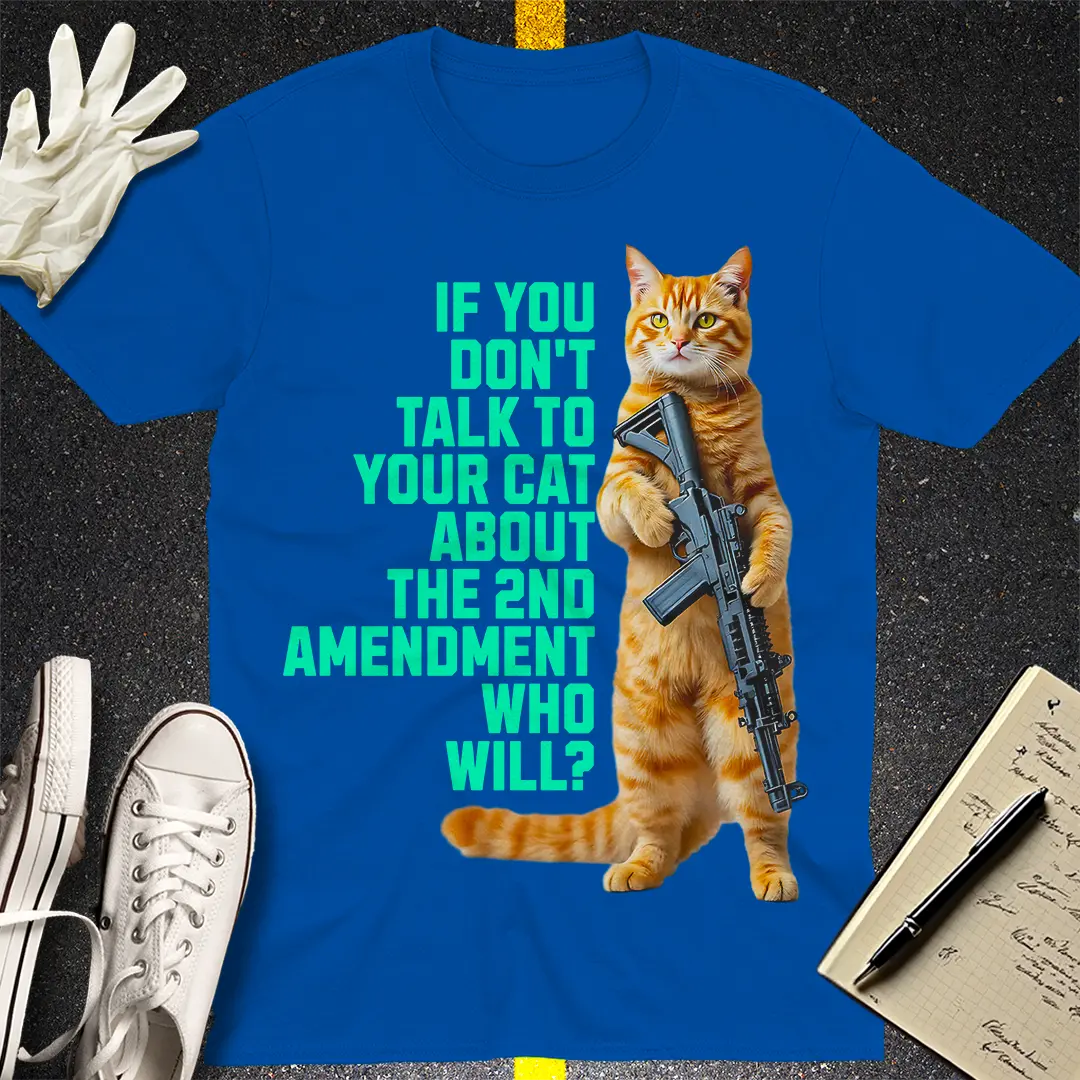 Armed & Purrpared - 2nd Amendment Cat T-shirt