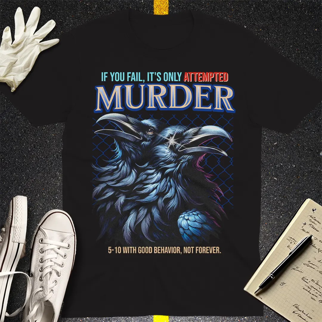 Attempted Murder - True Crime Humor T-shirt