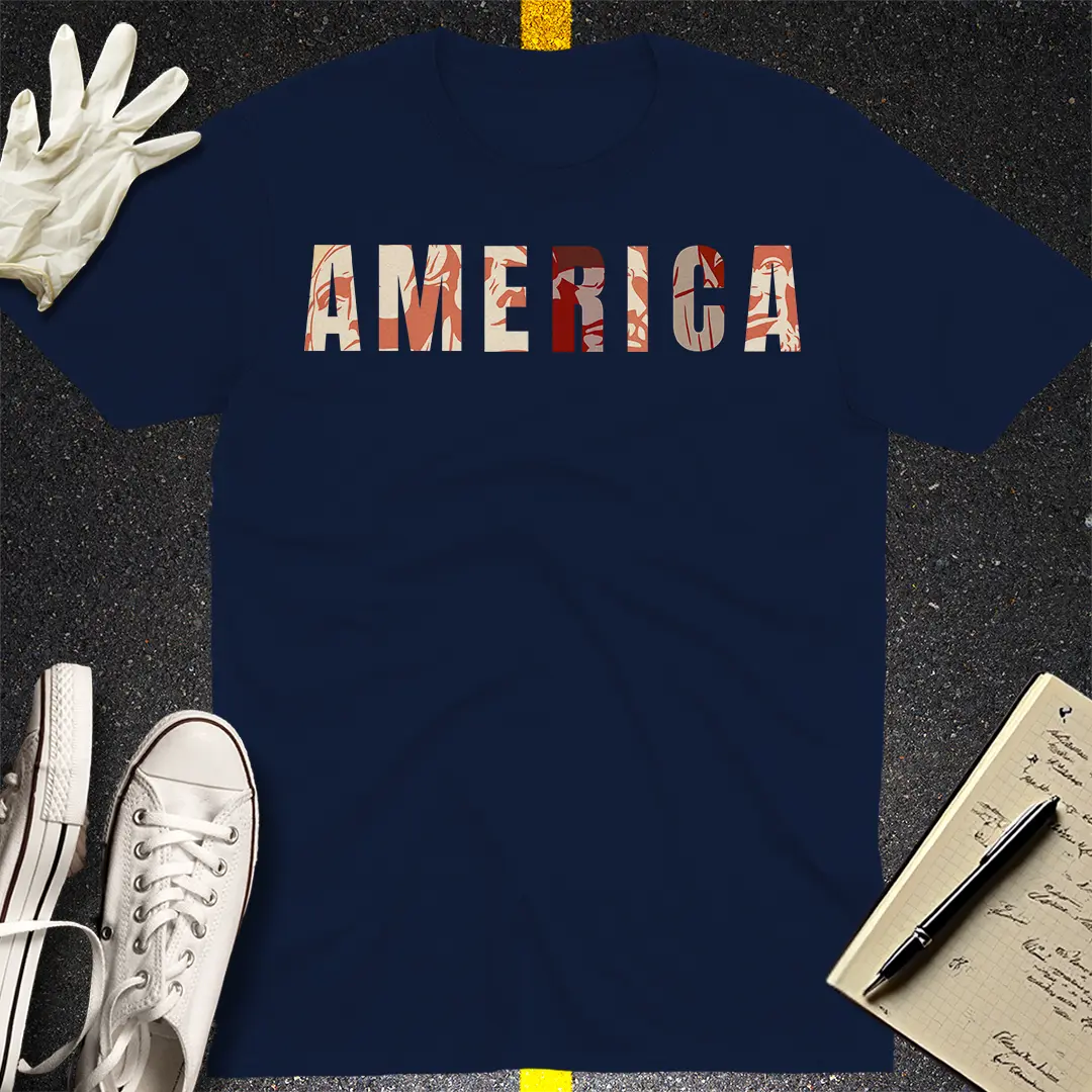 America Bold Minimalist T-Shirt