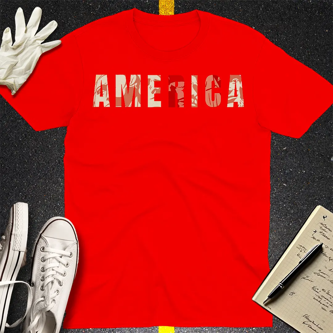 America Bold Minimalist T-Shirt