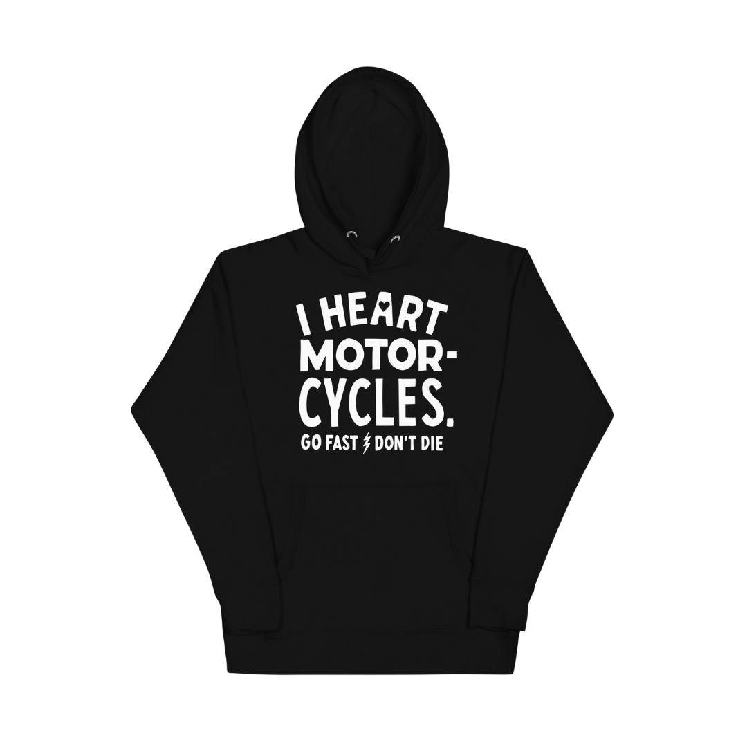 I Heart Motorcycles Hoodie