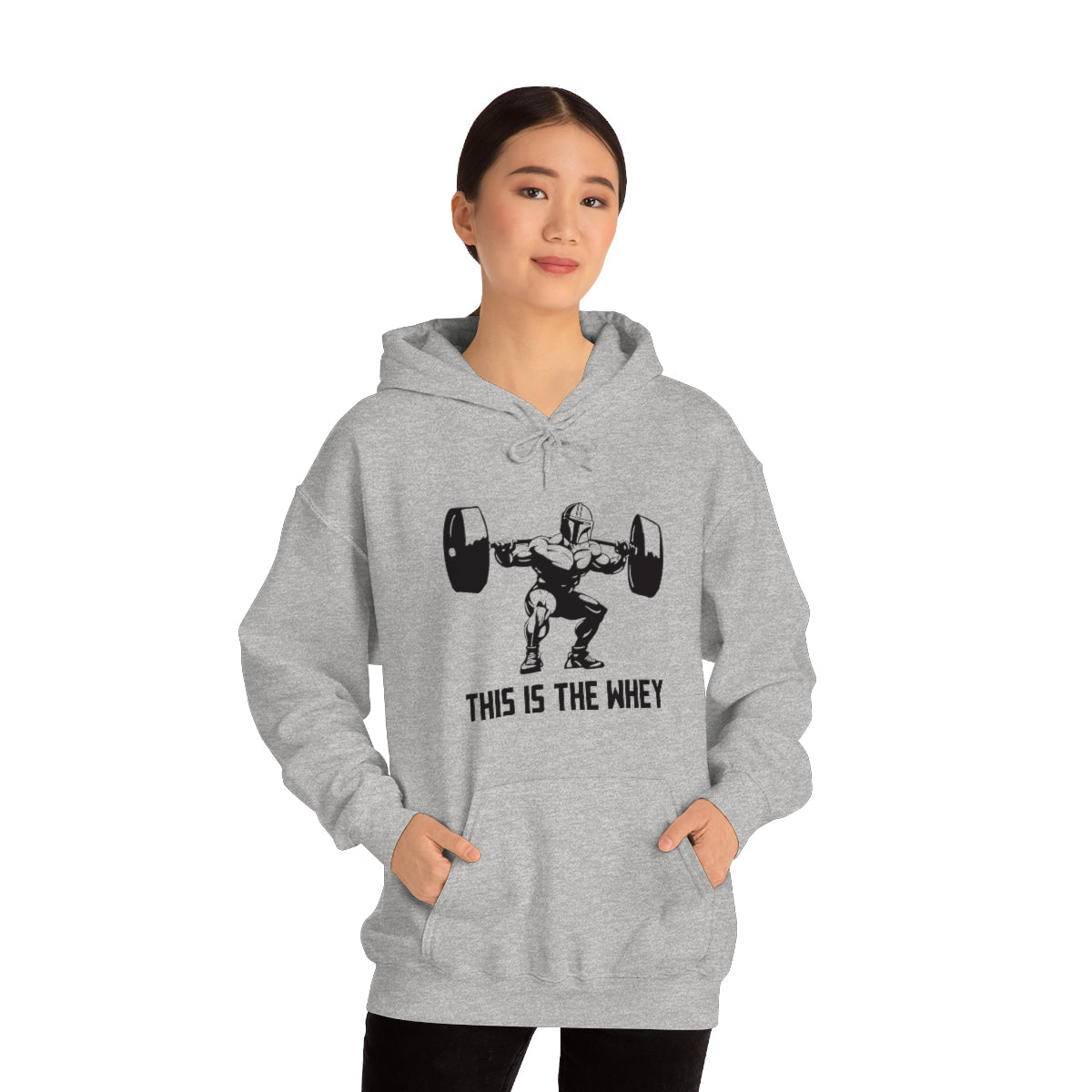 This is the Whey - Unisex Heavy BlendÃ¢â€žÂ¢ Hooded Sweatshirt