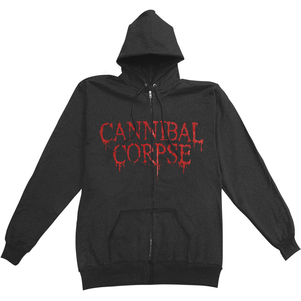 Butchered At Birth Zip Hoodie Zippered Hooded Sweatshirt