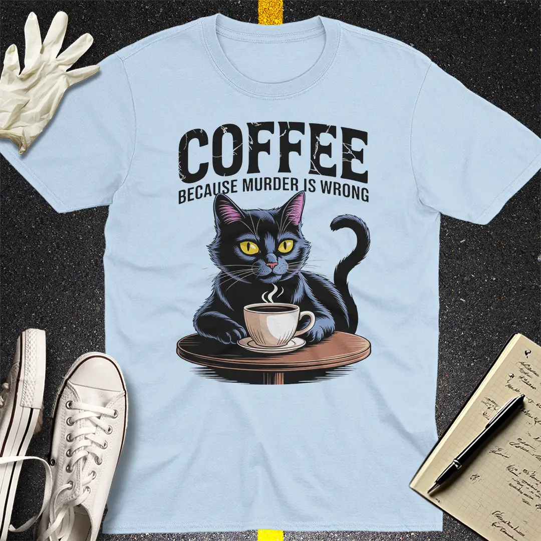 Coffee Cat Attitude T-Shirt