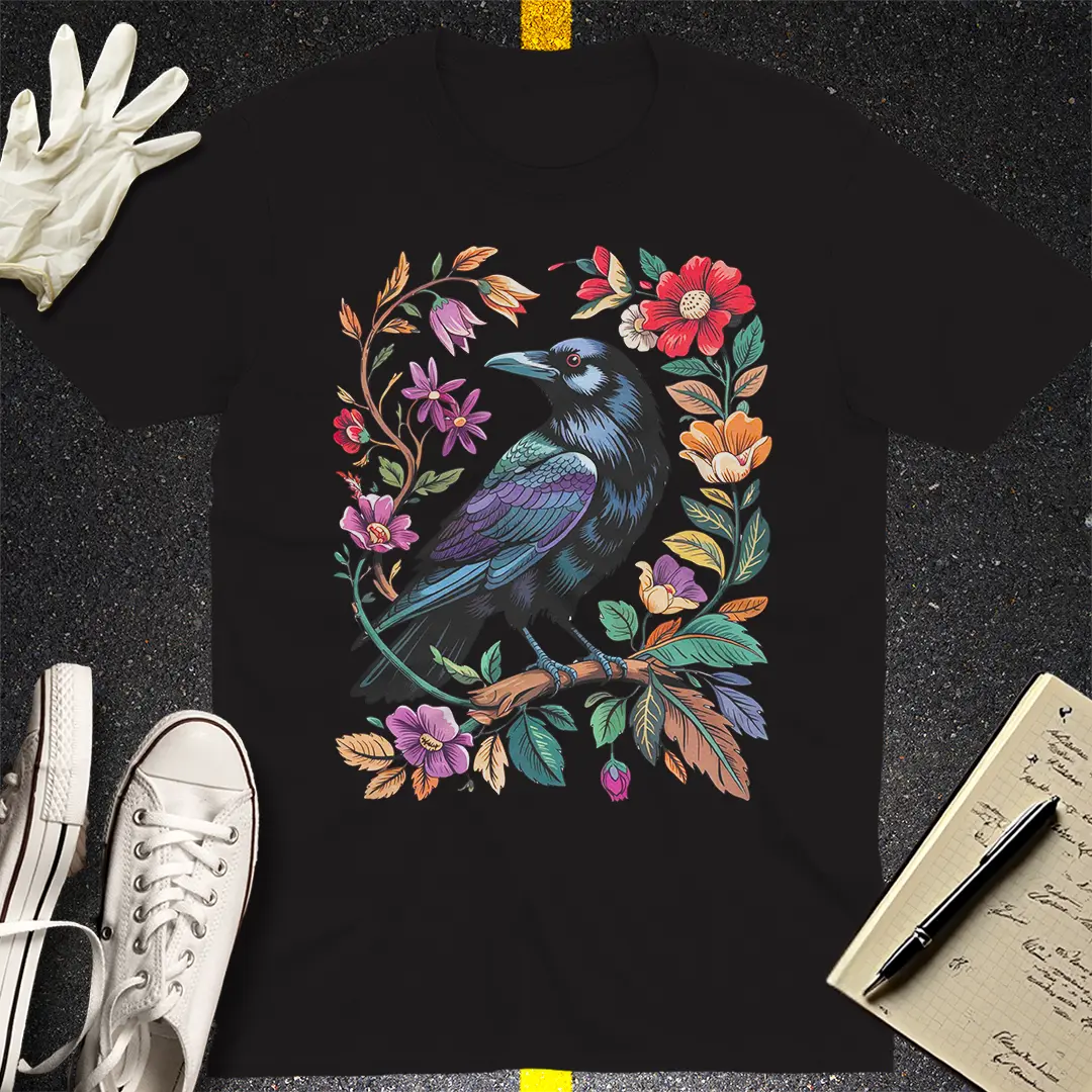 Mystic Raven Bloom T-Shirt