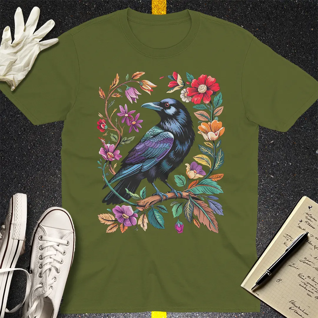 Mystic Raven Bloom T-Shirt