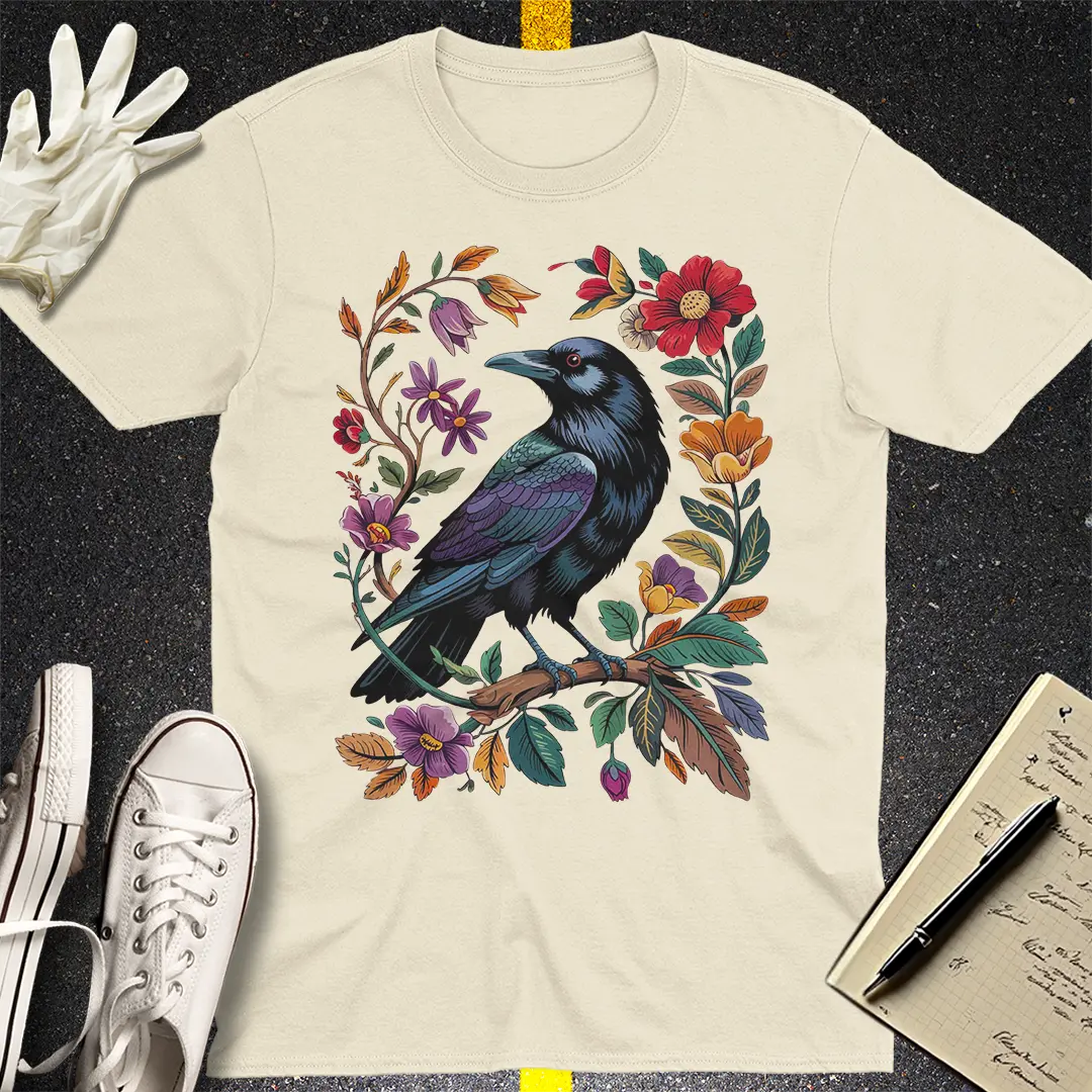 Mystic Raven Bloom T-Shirt