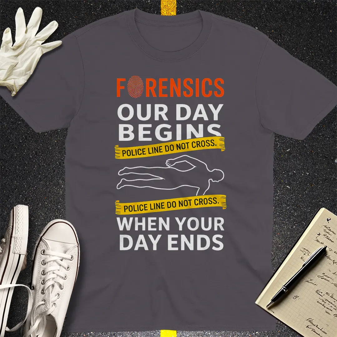 Forensics Crime Scene T-Shirt