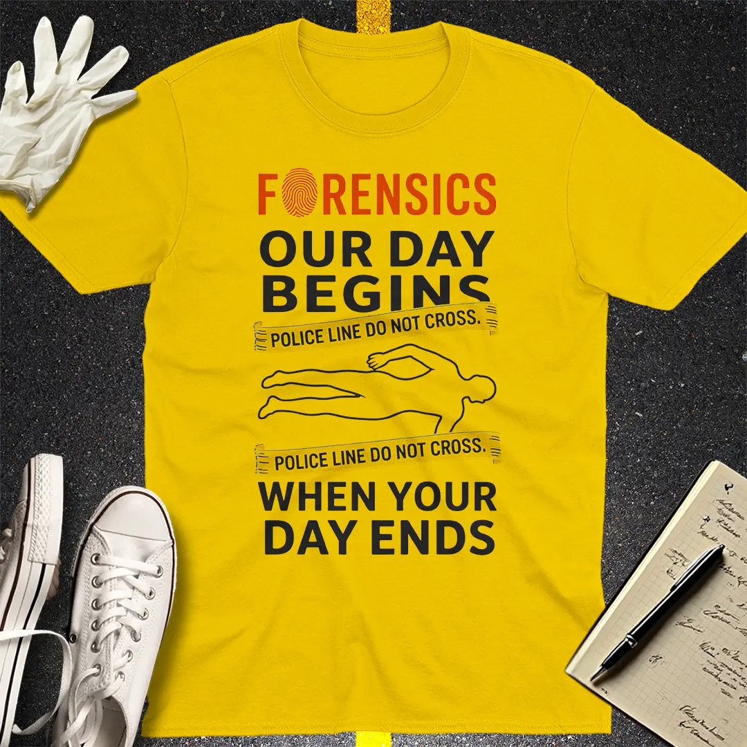 Forensics Crime Scene T-Shirt