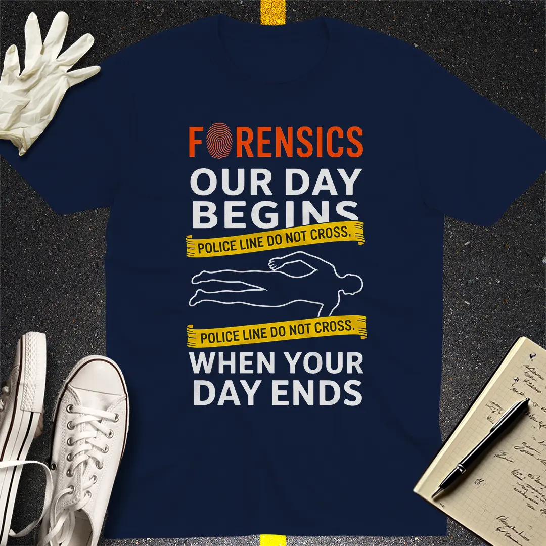Forensics Crime Scene T-Shirt