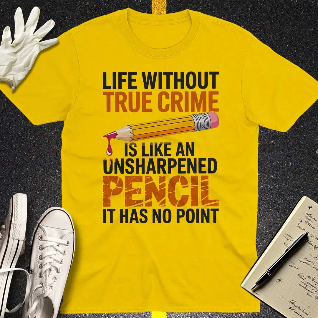 True Crime Pencil T-Shirt