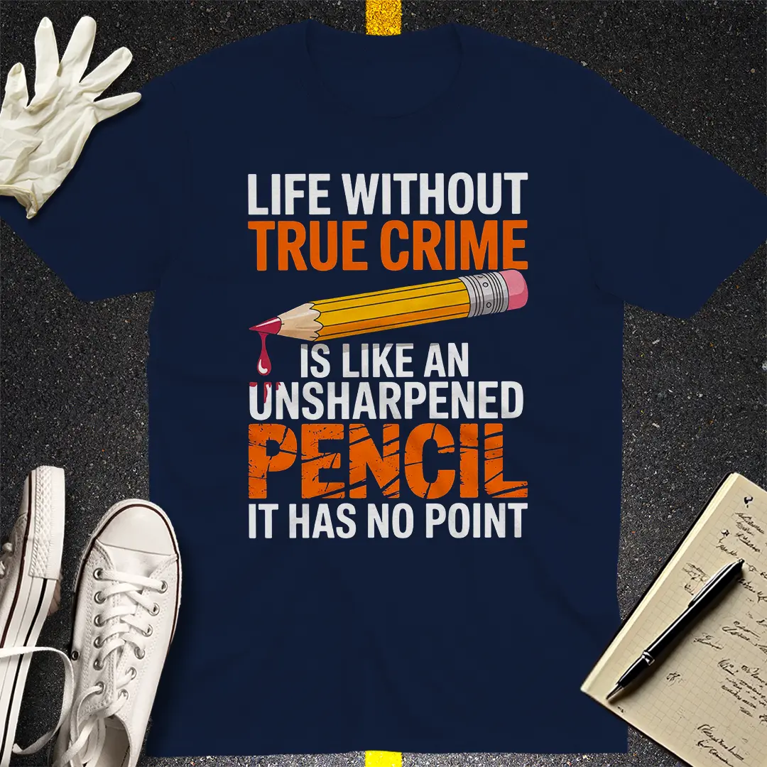 True Crime Pencil T-Shirt