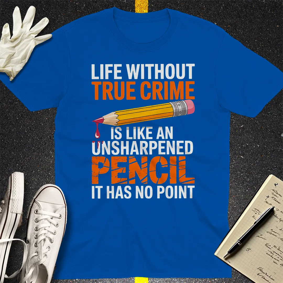 True Crime Pencil T-Shirt