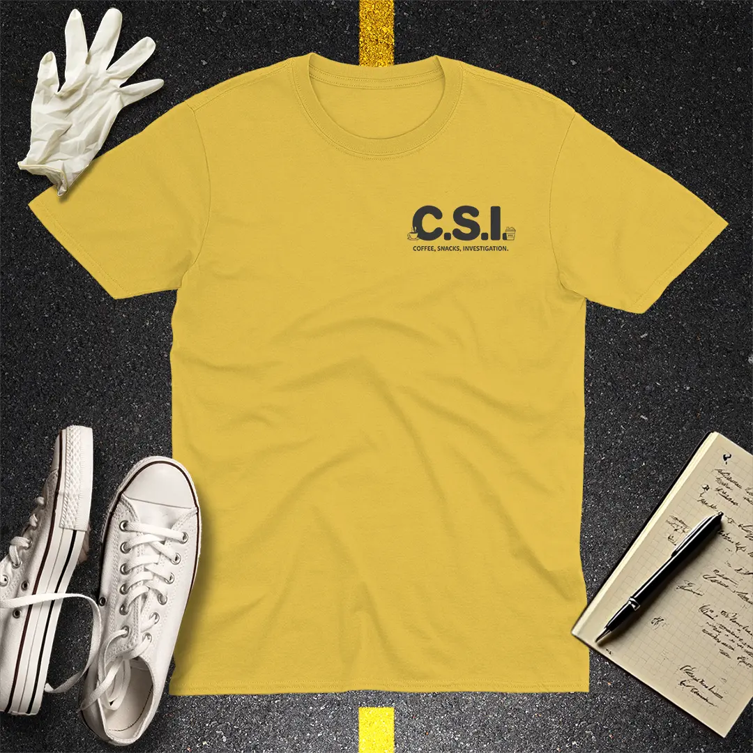 C.S.I. Coffee Scene Investigation T-Shirt