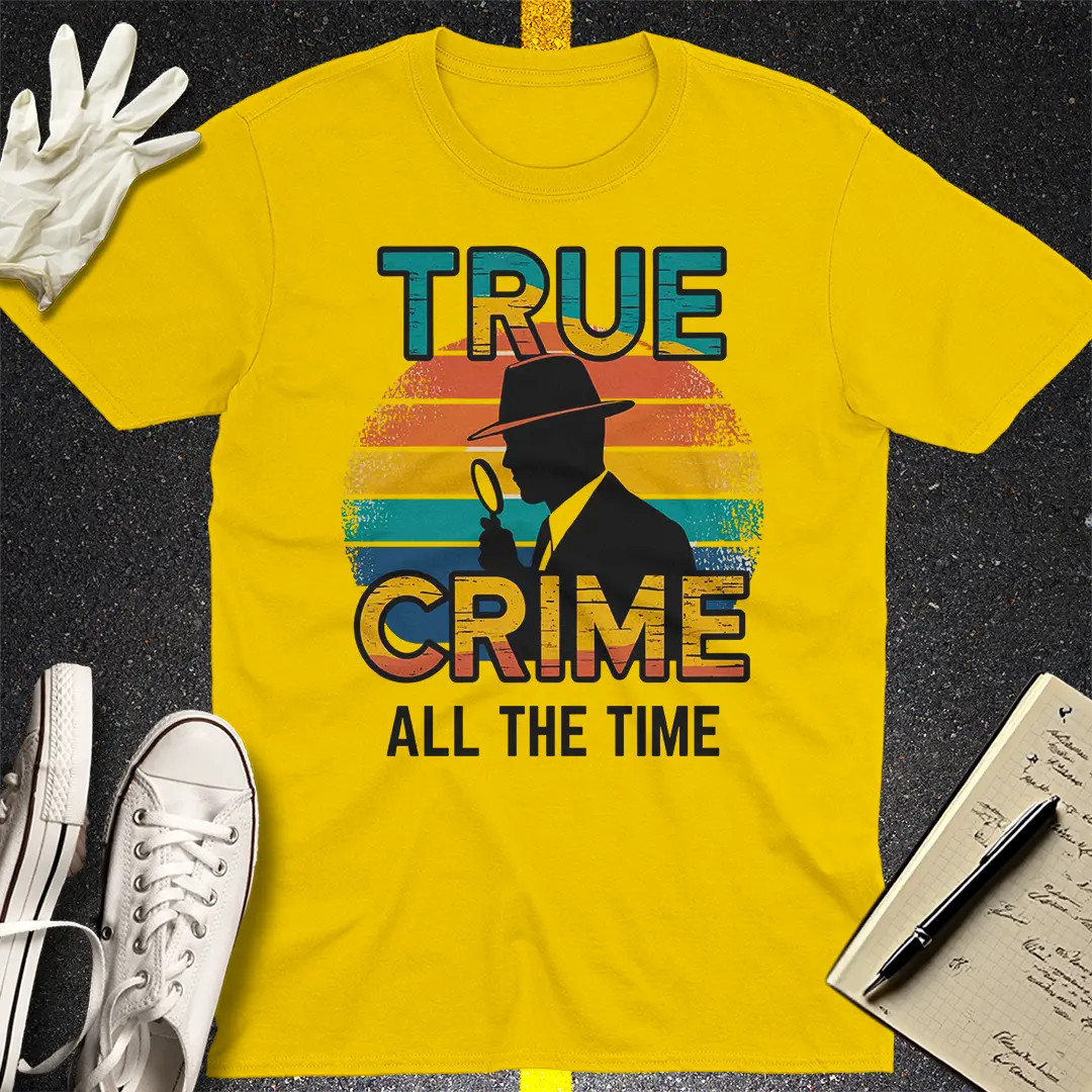 Retro Detective True Crime T-Shirt