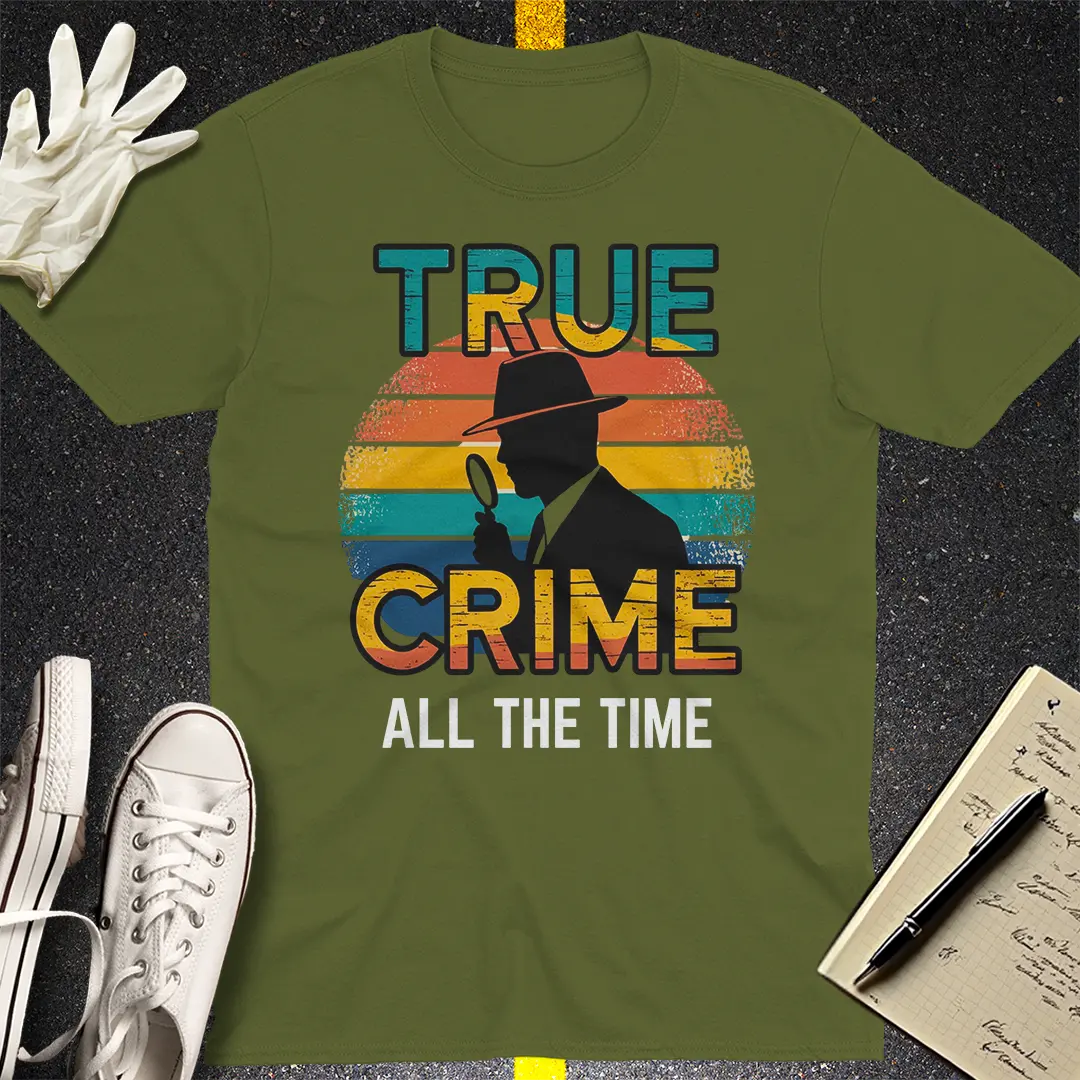 Retro Detective True Crime T-Shirt