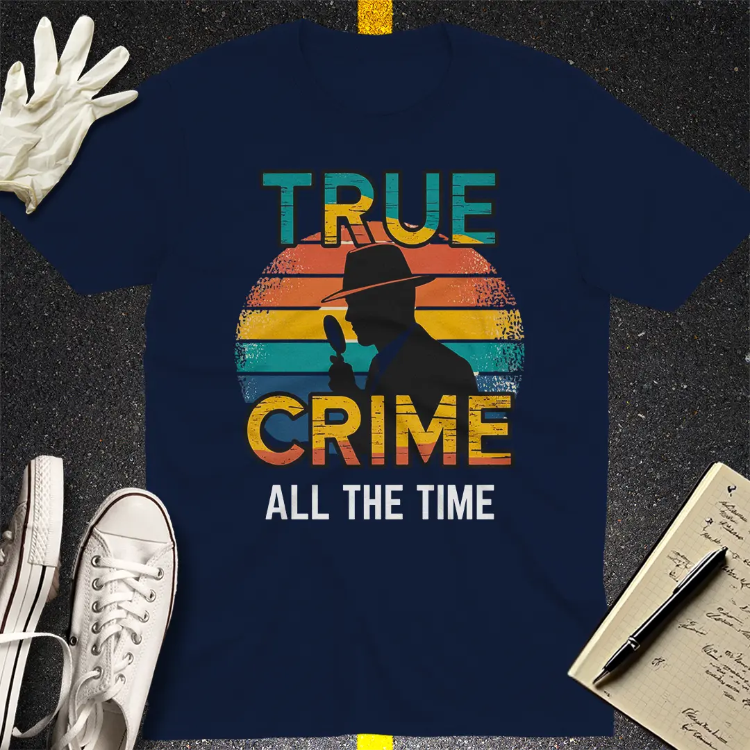 Retro Detective True Crime T-Shirt