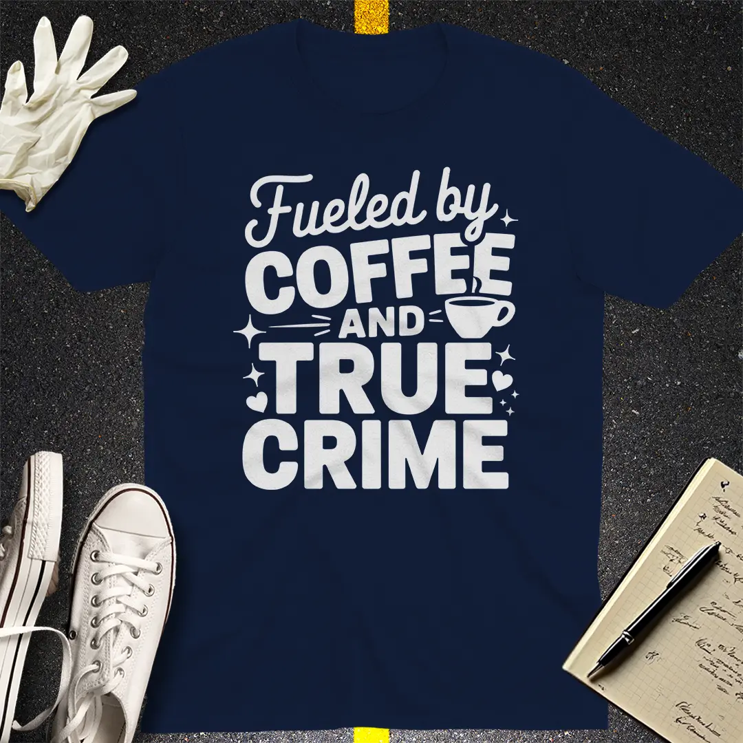 Fueled by Coffee and True Crime T-Shirt