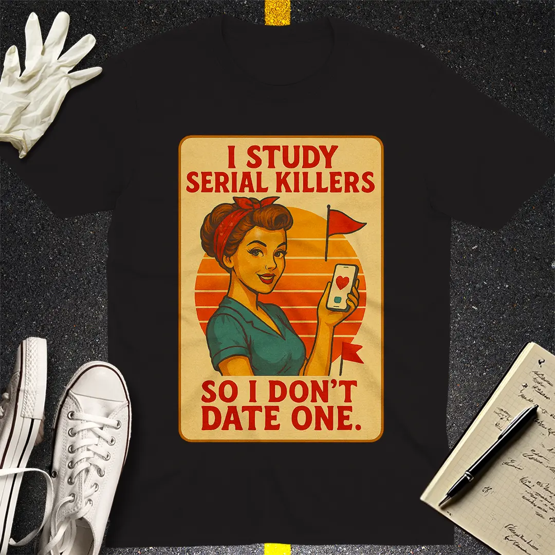 Serial Killer Red Flag T-Shirt