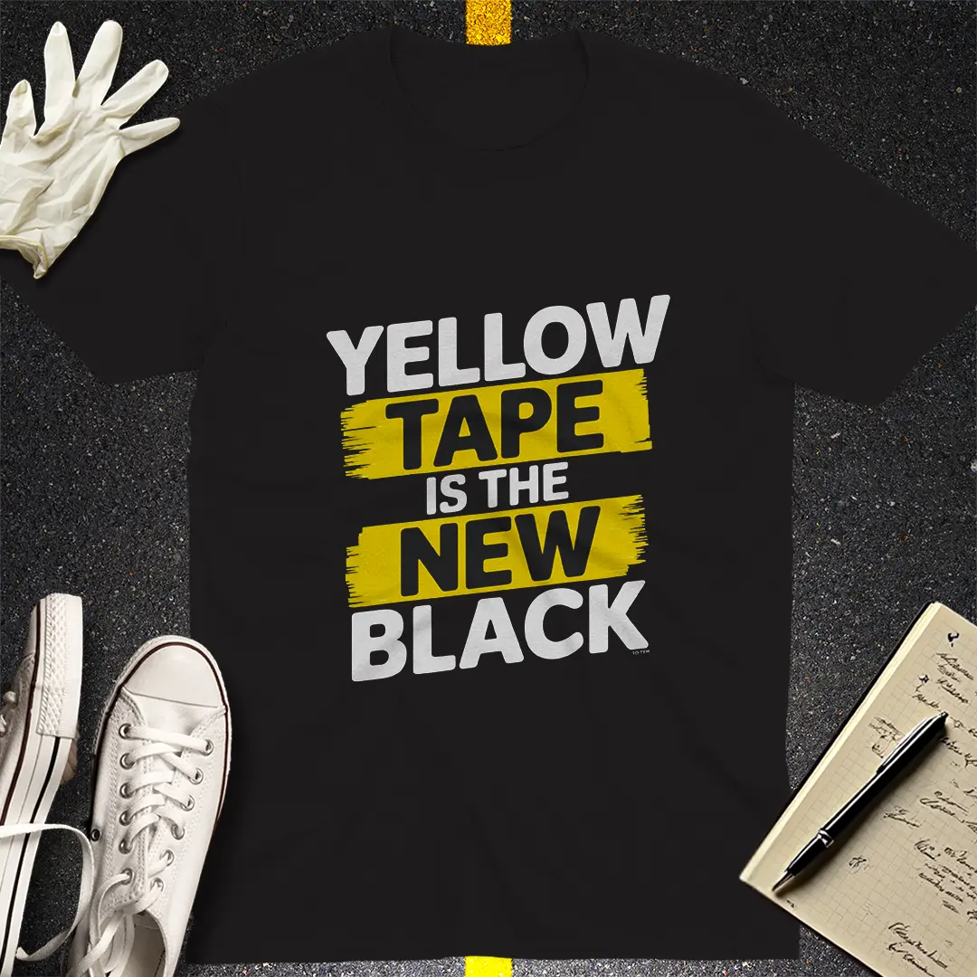Yellow Tape Statement T-Shirt
