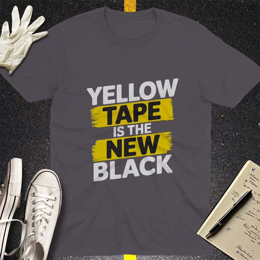 Yellow Tape Statement T-Shirt