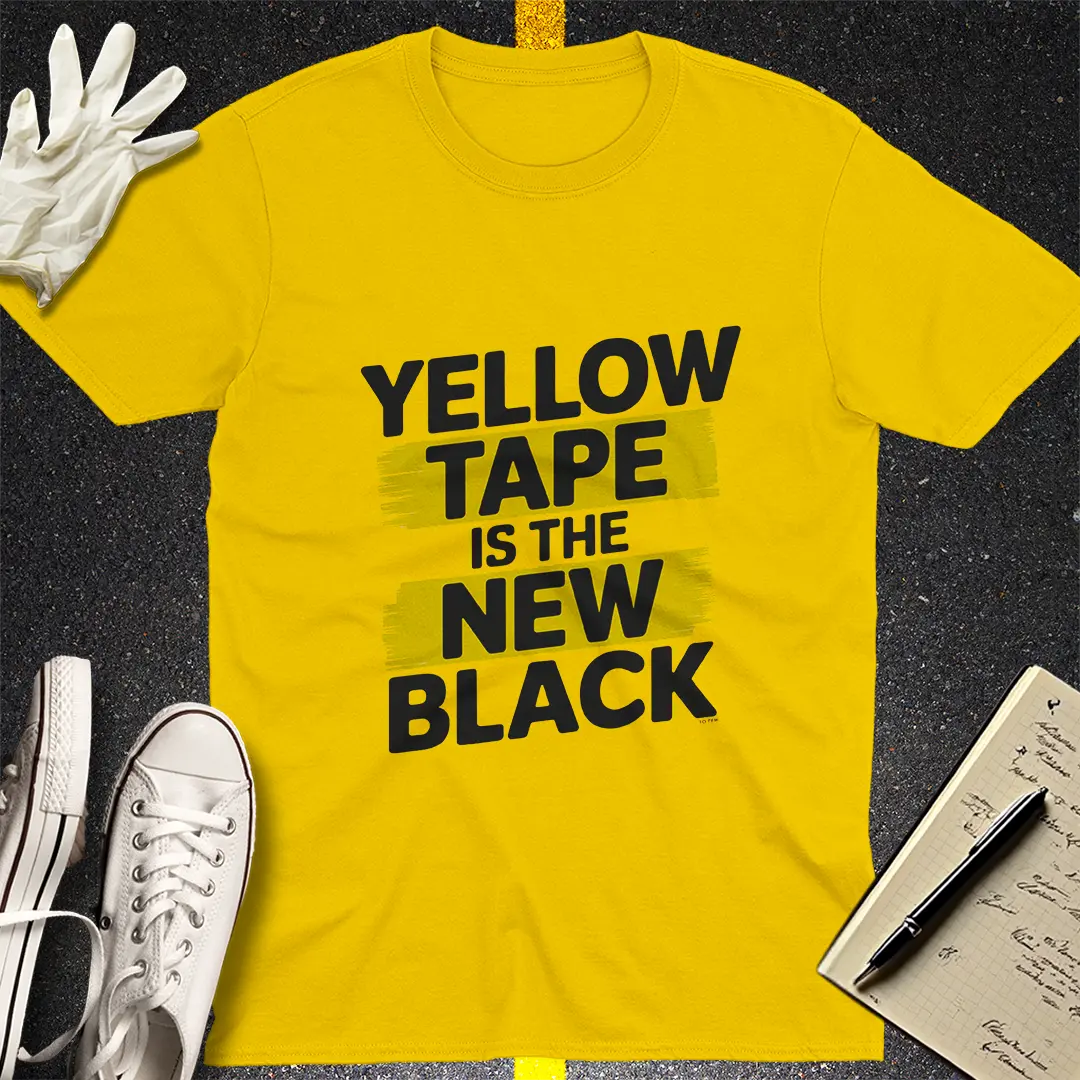 Yellow Tape Statement T-Shirt