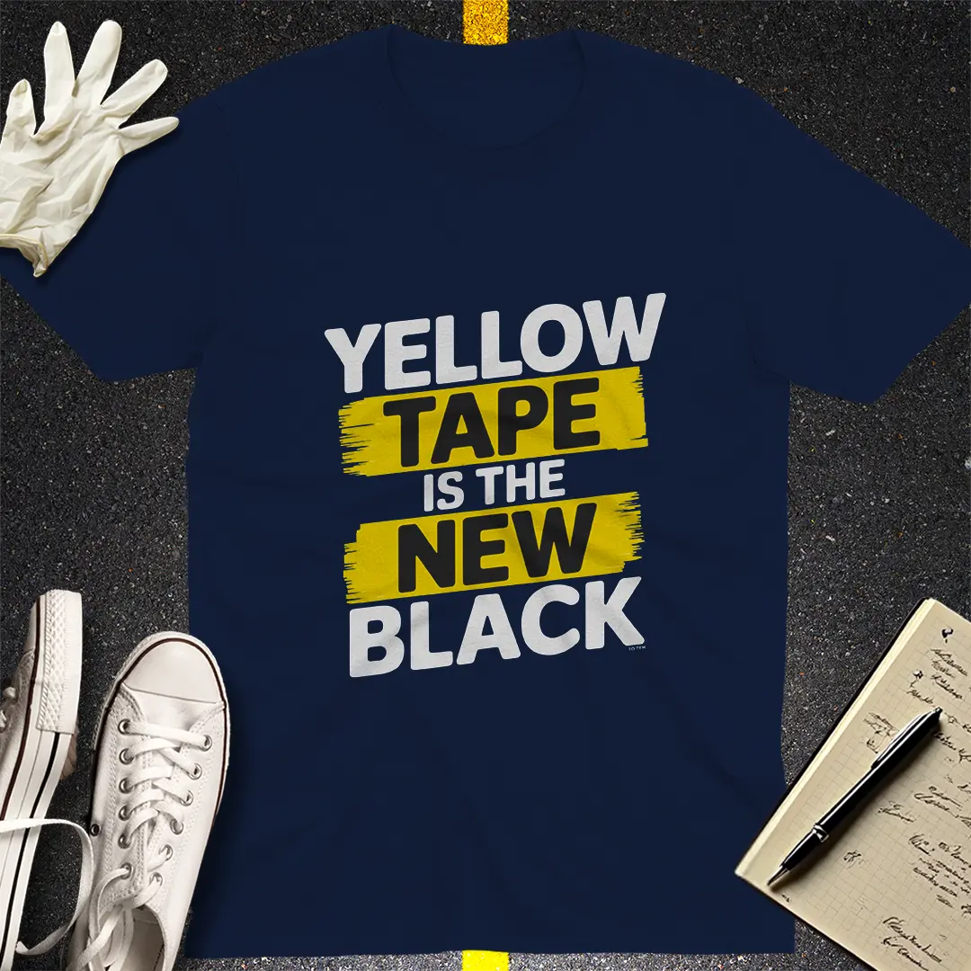 Yellow Tape Statement T-Shirt