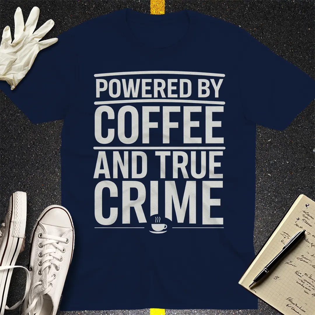 Fueled by Coffee and Crime T-Shirt Style001