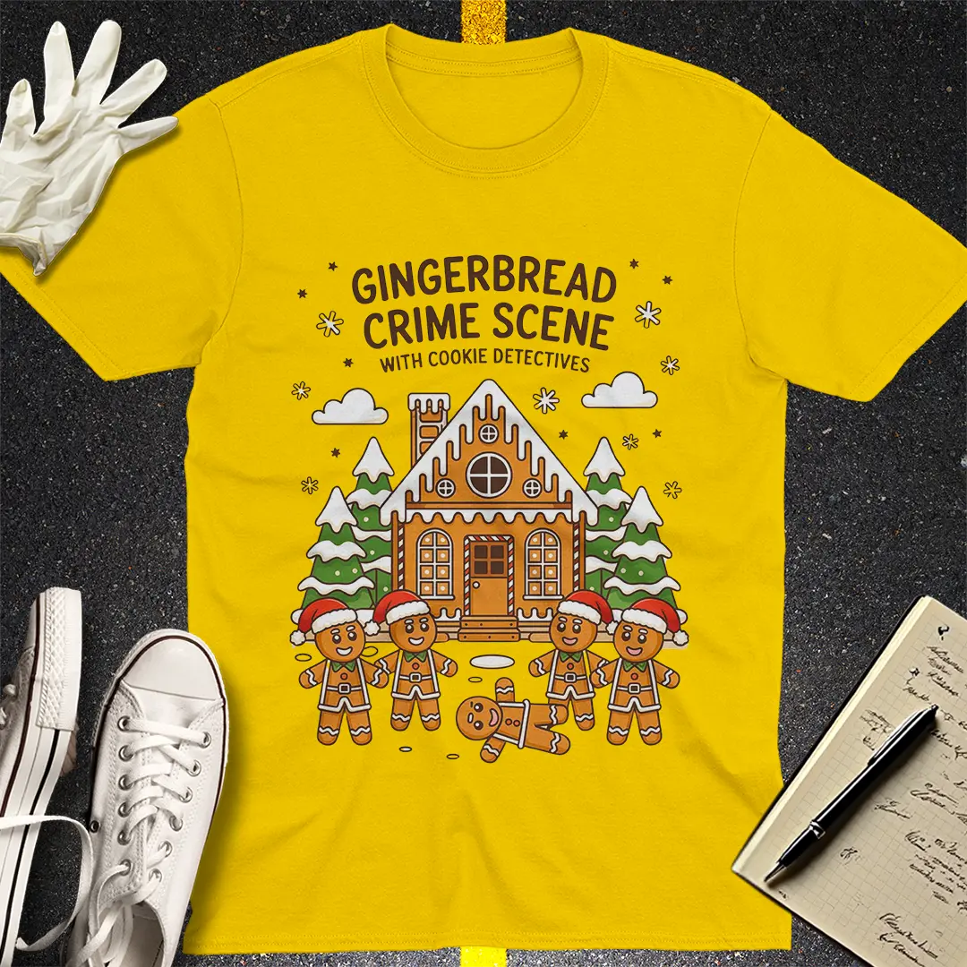 Gingerbread Crime Scene T-Shirt