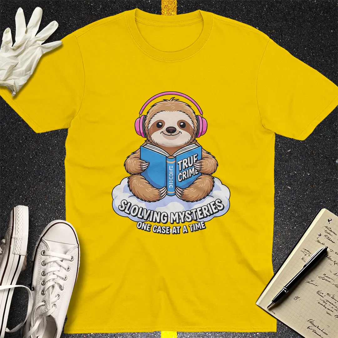 Slow Crime Solver Sloth T-Shirt