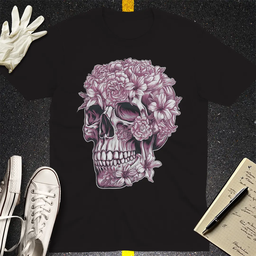 Floral Skull Bloom T-Shirt