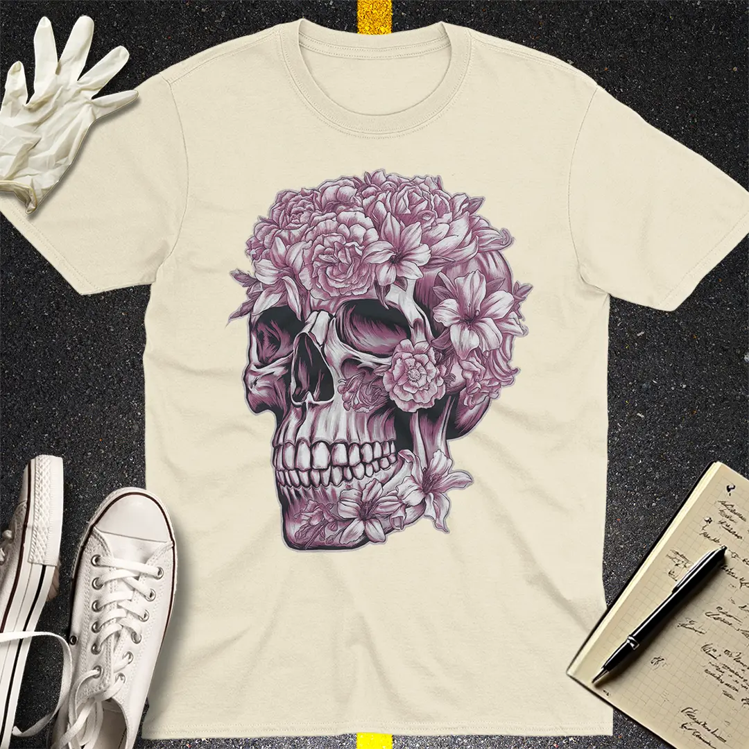 Floral Skull Bloom T-Shirt