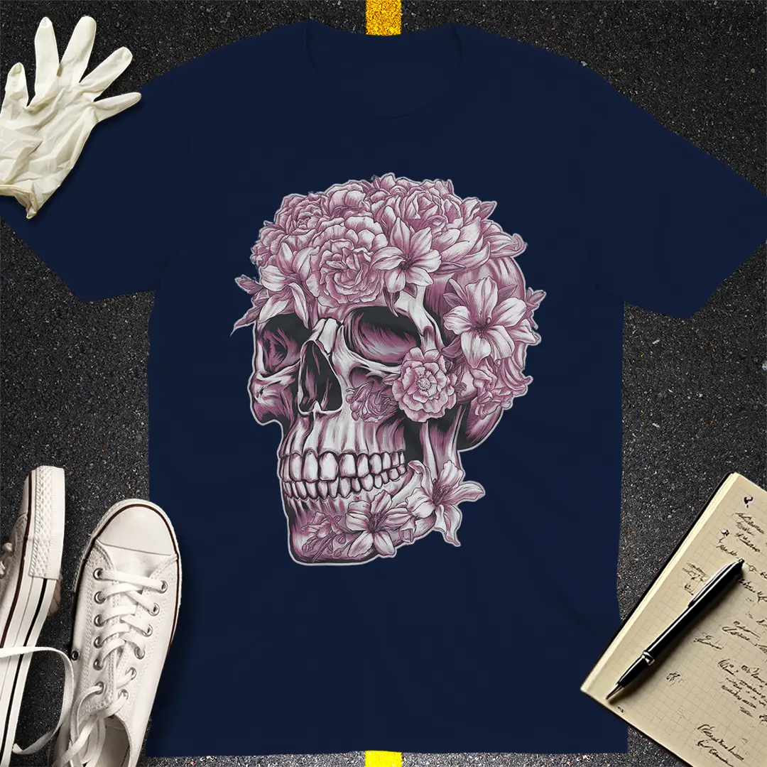 Floral Skull Bloom T-Shirt