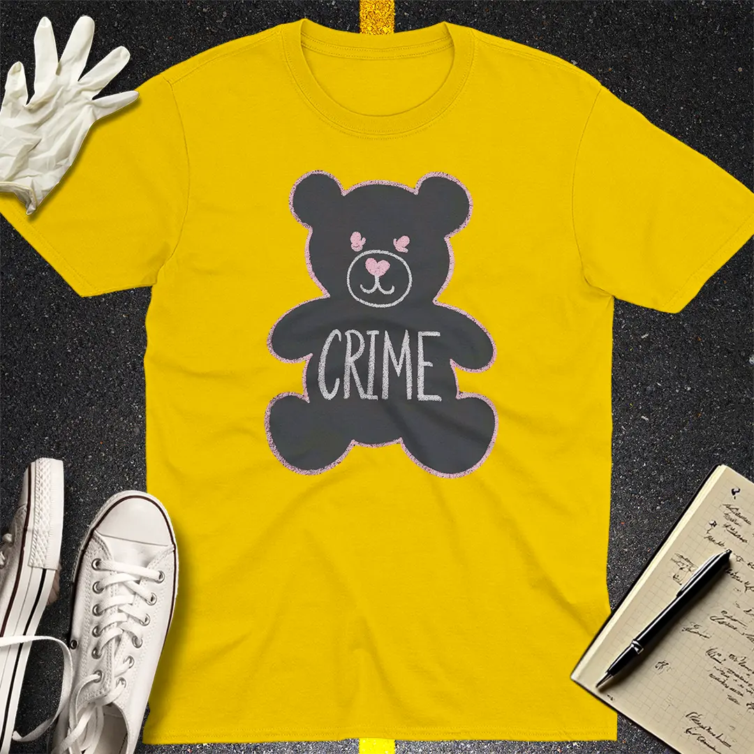 Cute Crime Bear T-Shirt