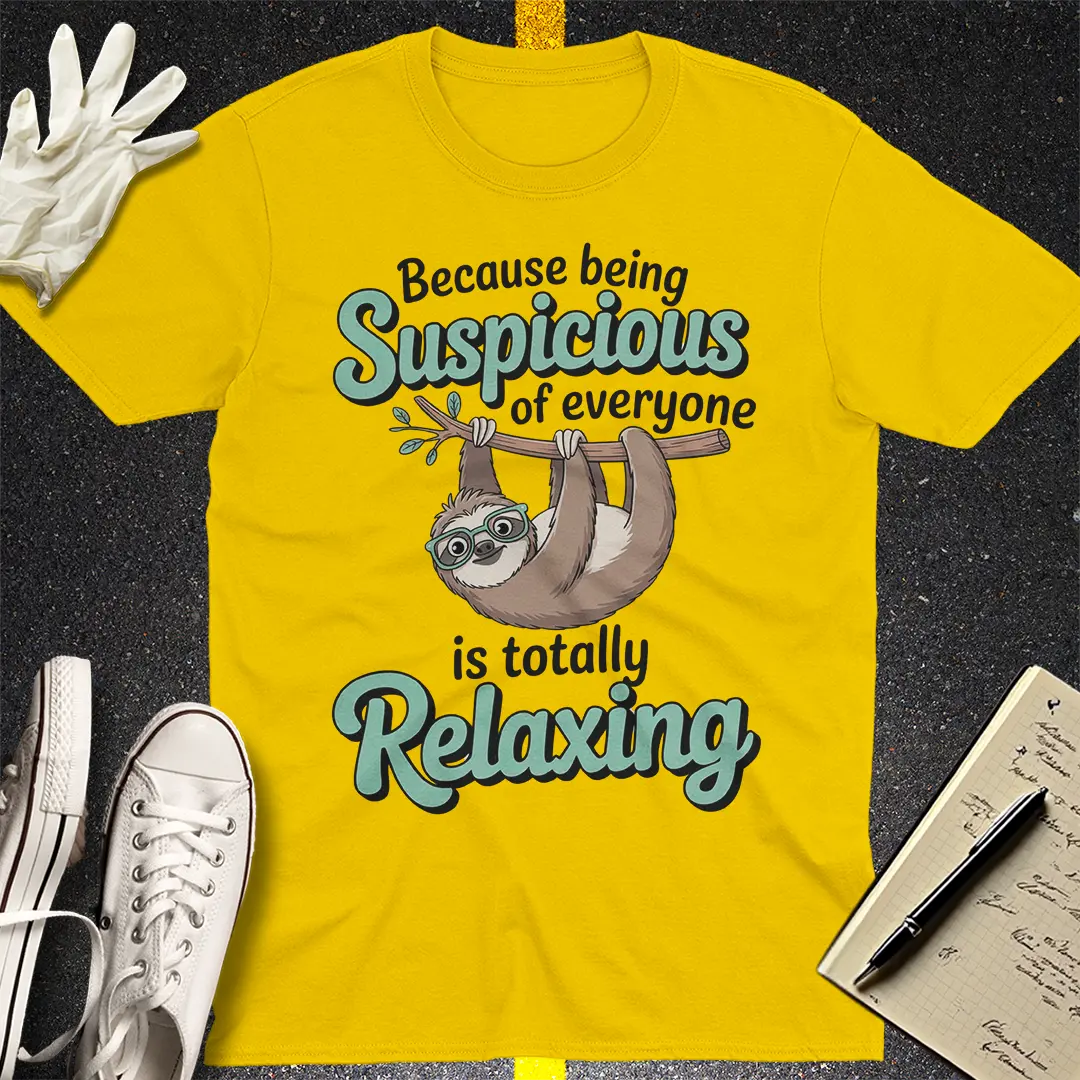 Suspicious Sloth Vibes T-Shirt