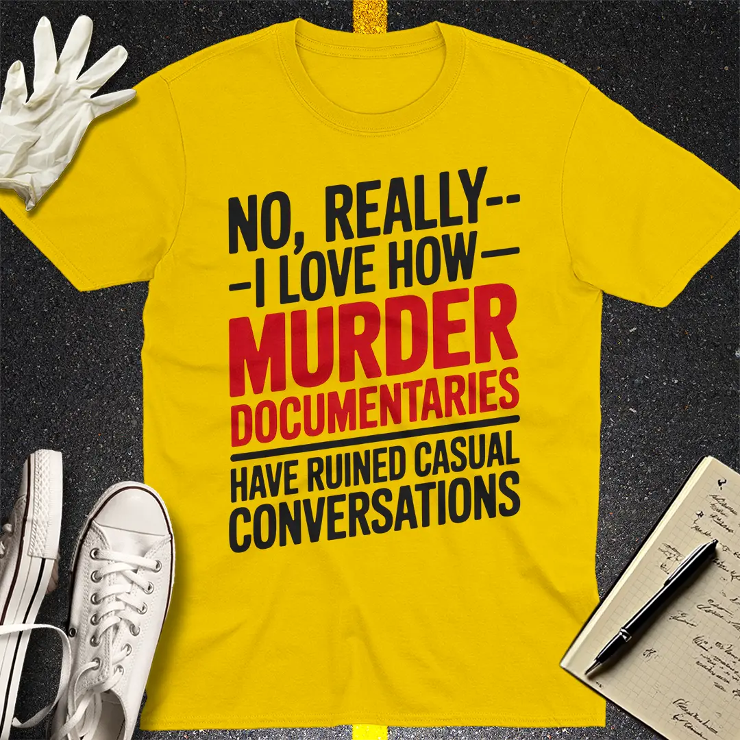 Murder Documentaries Conversation T-Shirt