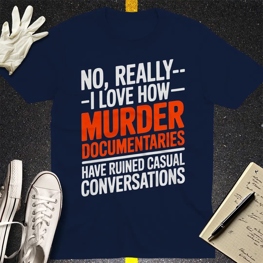 Murder Documentaries Conversation T-Shirt