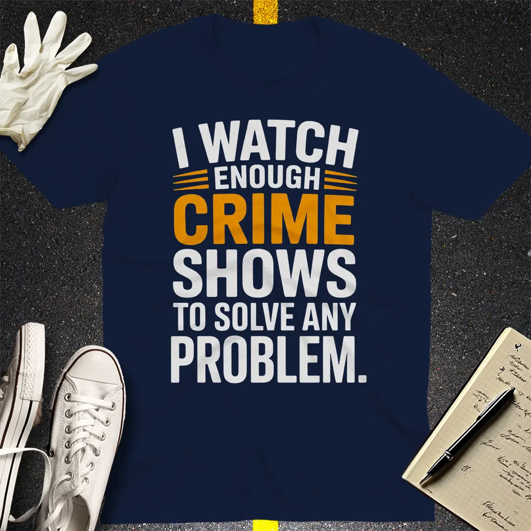 Crime Show Detective T-Shirt Style001