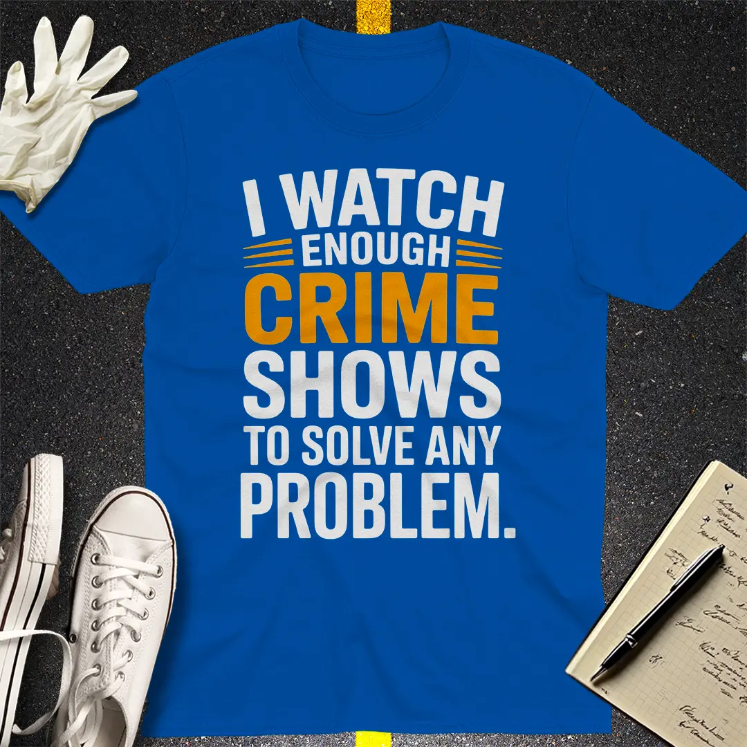 Crime Show Detective T-Shirt Style001