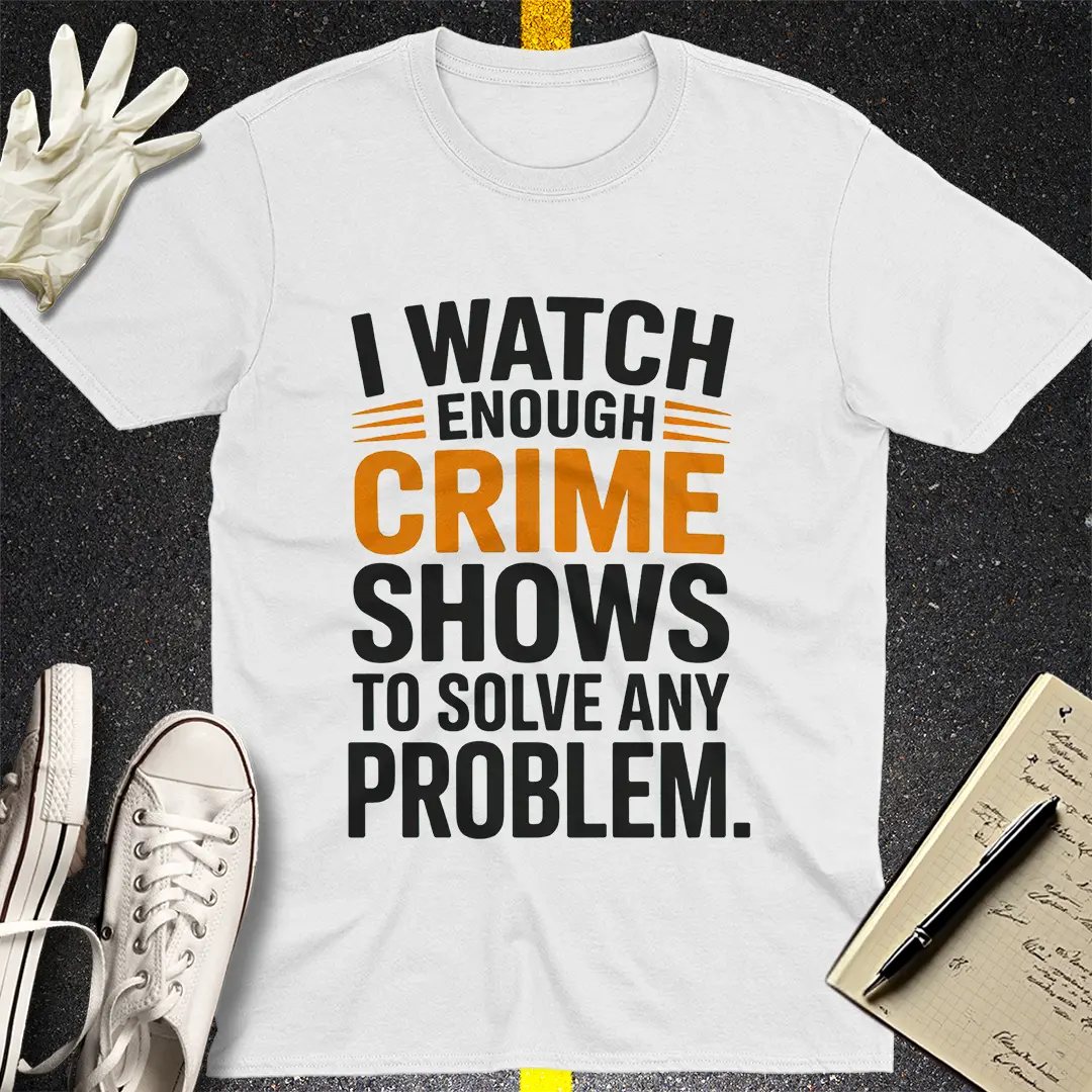 Crime Show Detective T-Shirt Style001