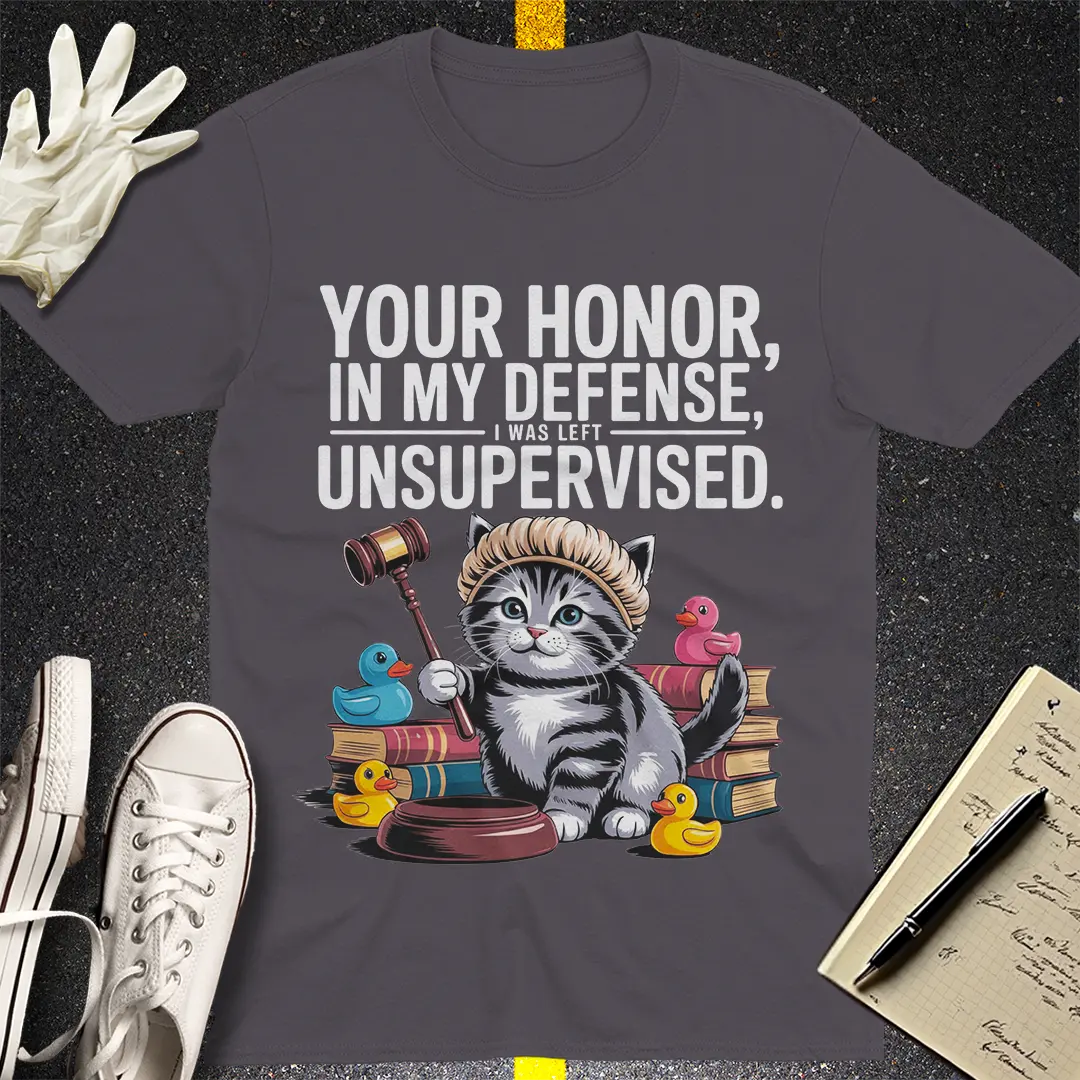 Unsupervised Lawyer Cat T-Shirt