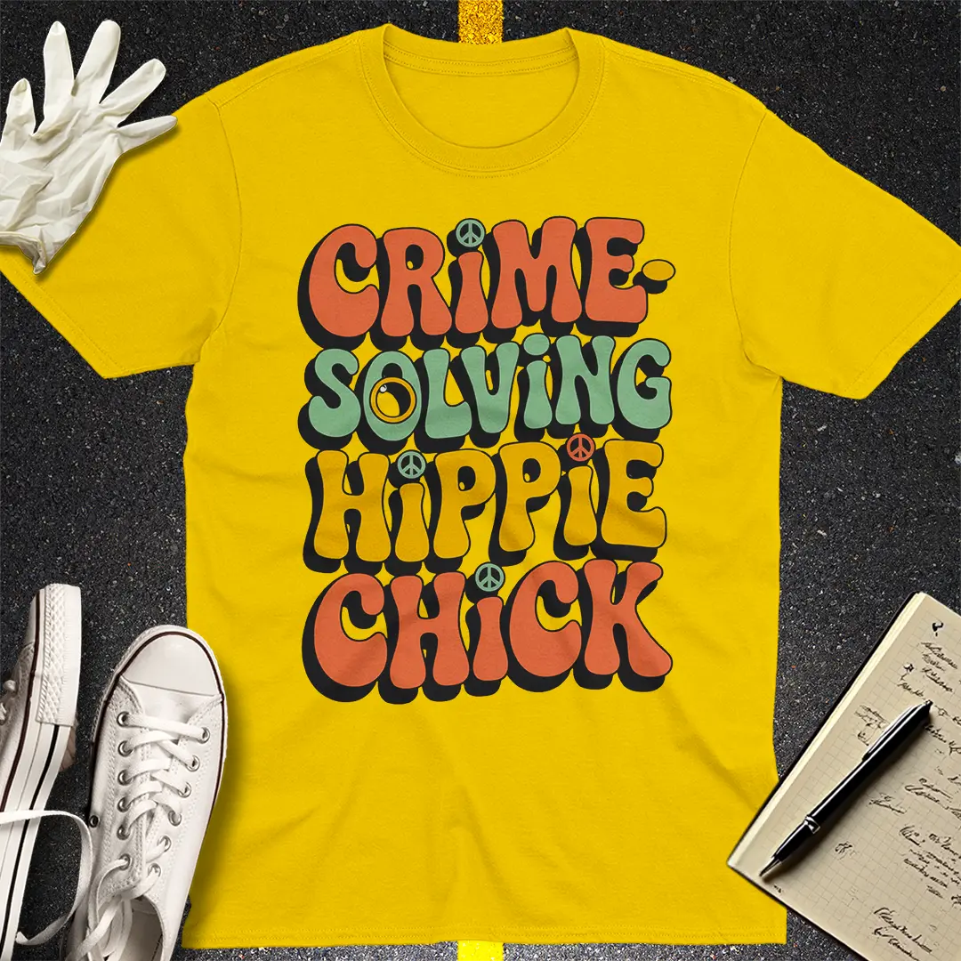 Crime-Solving Hippie Chick T-Shirt