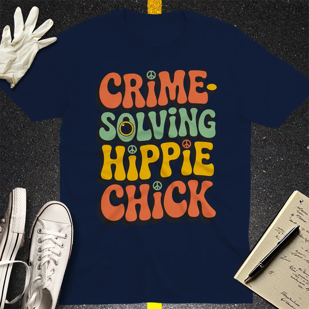 Crime-Solving Hippie Chick T-Shirt