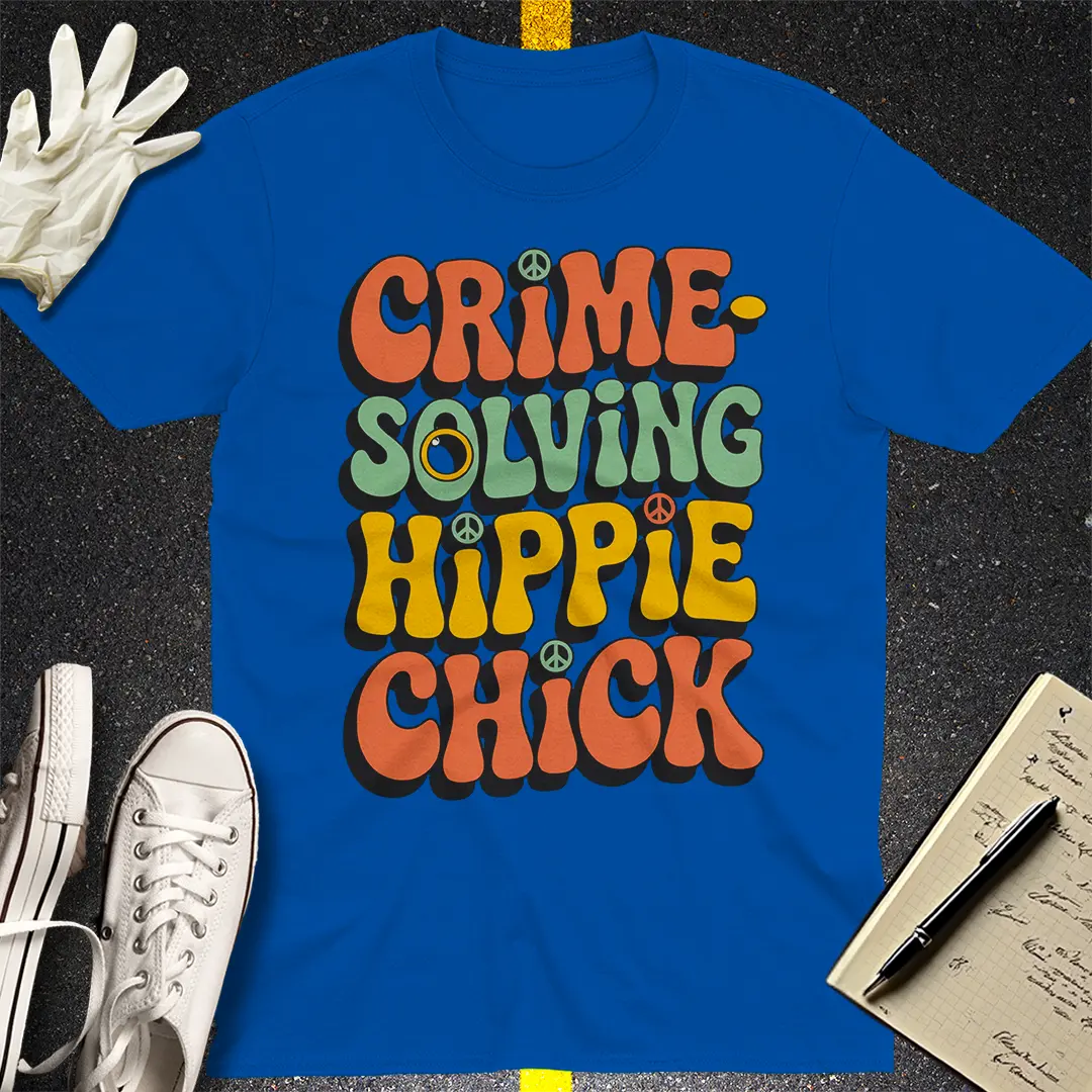 Crime-Solving Hippie Chick T-Shirt