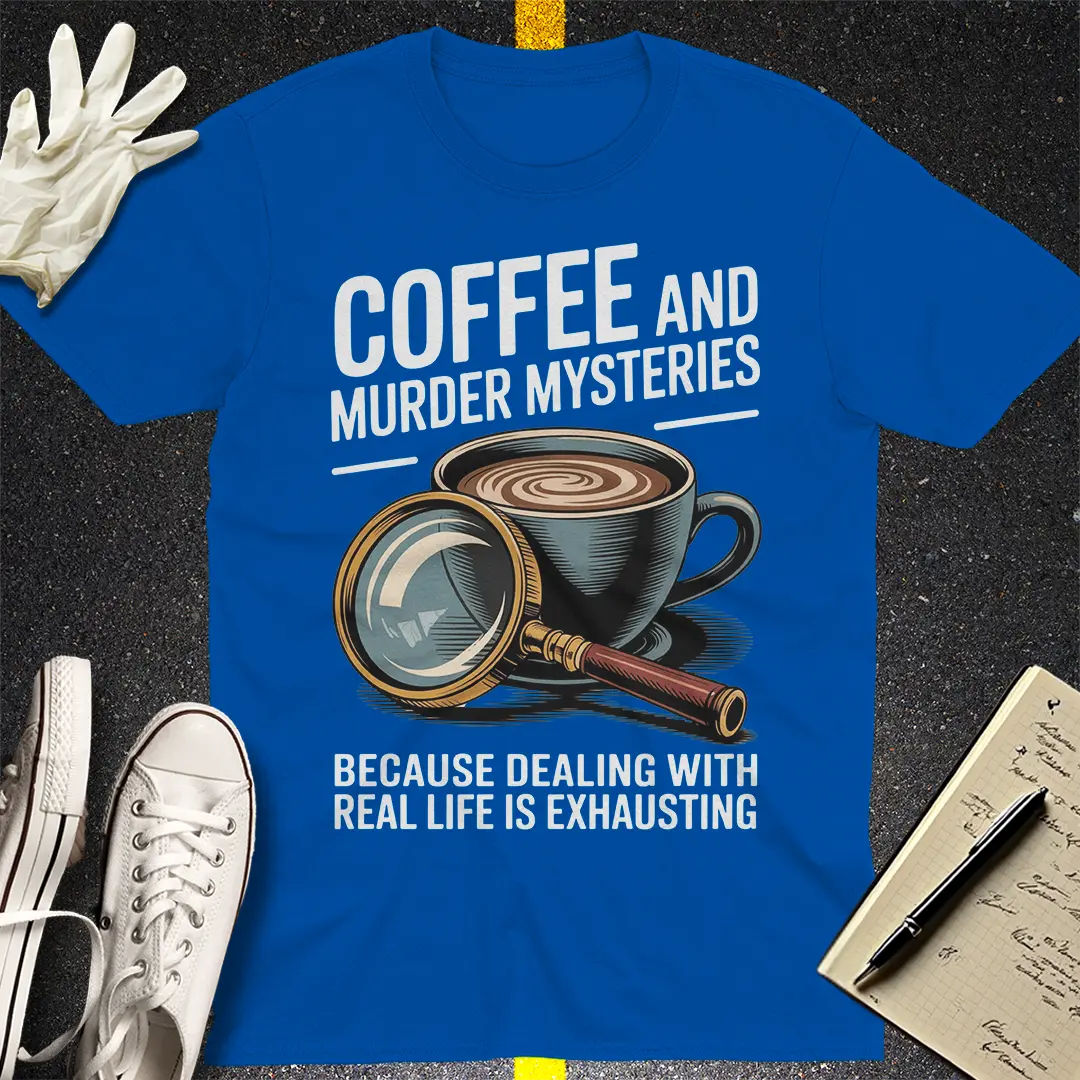 Coffee & Murder Mysteries T-Shirt